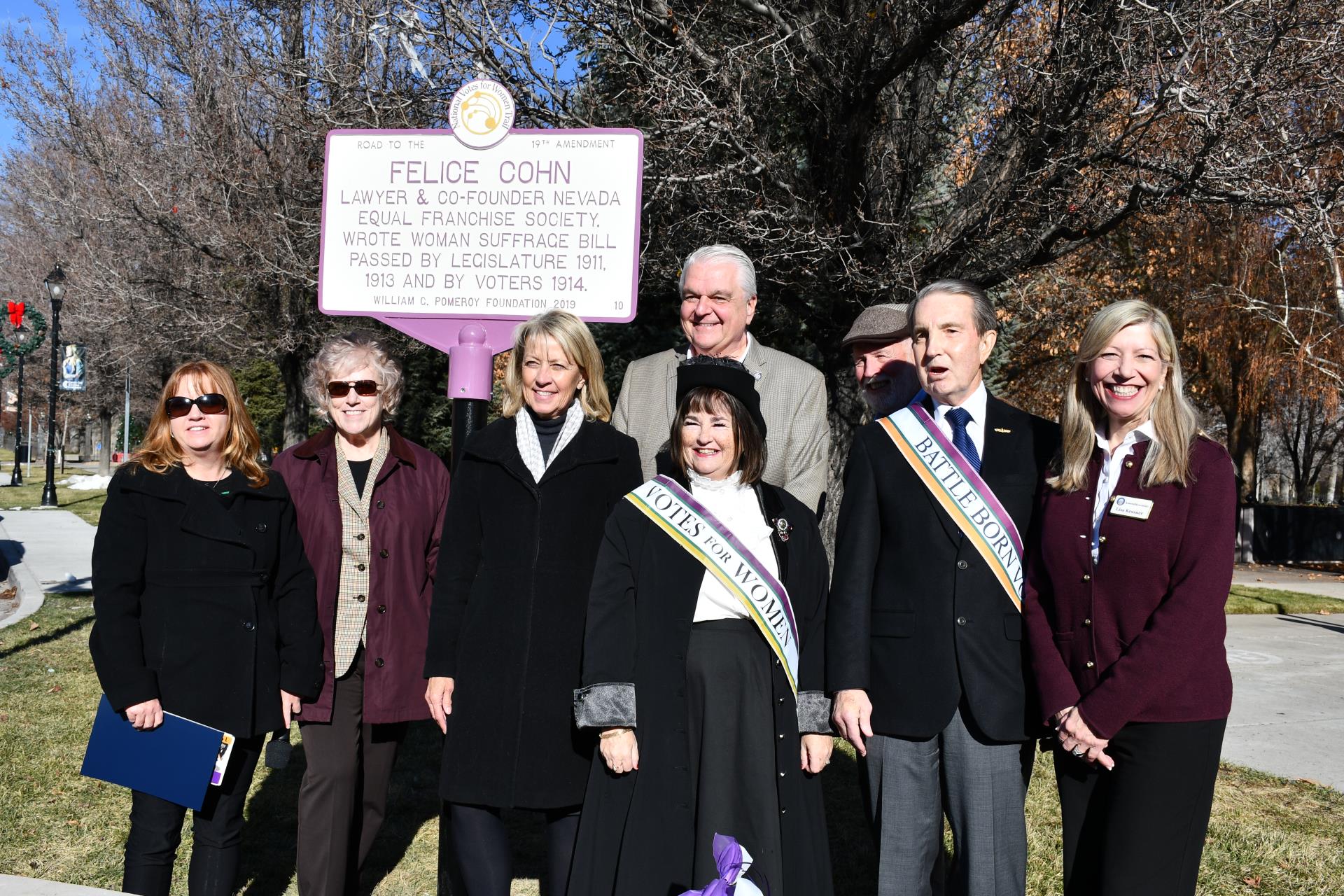 Historic Marker Commemorating Women’s Suffrage in Nevada