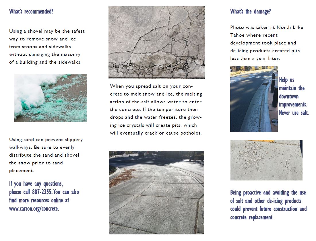 Sidewalk De-Icing Brochure - Page 2